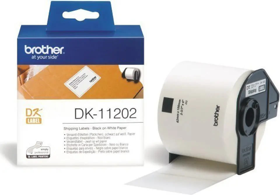 ⁨Brother DK-11202 Shipping Labels White, DK, 62mm x 100mm⁩ w sklepie Wasserman.eu