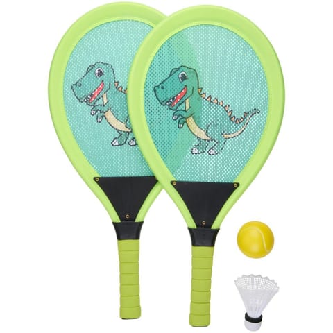 ⁨ZESTAW DO BADMINTONA TENISA JUMBO KID EDDY TOYS - DINO⁩ w sklepie Wasserman.eu