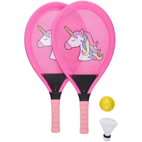 ⁨ZESTAW DO BADMINTONA TENISA JUMBO KID EDDY TOYS - UNICORN⁩ w sklepie Wasserman.eu