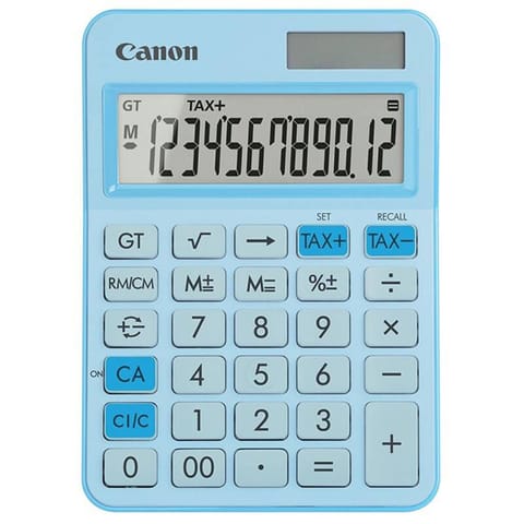 ⁨Canon kalkulator LS-125KB-PBL, niebieska, kieszonkowy, 12 miejsc⁩ w sklepie Wasserman.eu