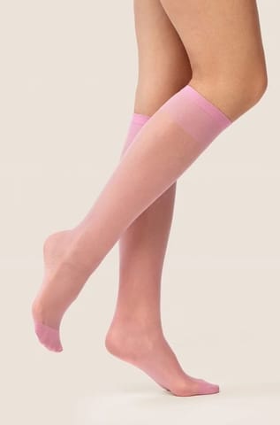 ⁨Podkolanówki 500 Bezuciskowe 15 Rose (Rozmiar Uni)⁩ w sklepie Wasserman.eu