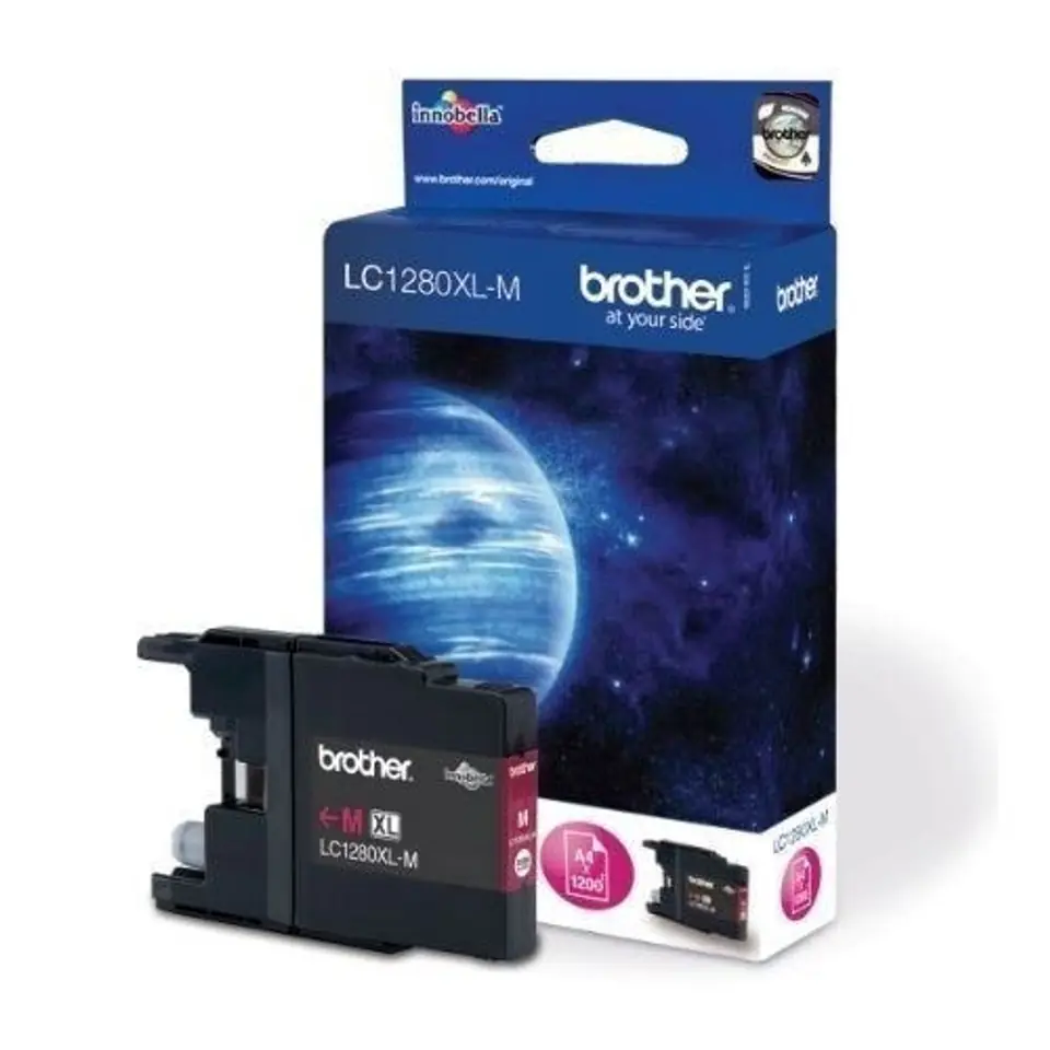 Brother LC1280XLM Ink Cartridge, Magenta w sklepie Wasserman.eu