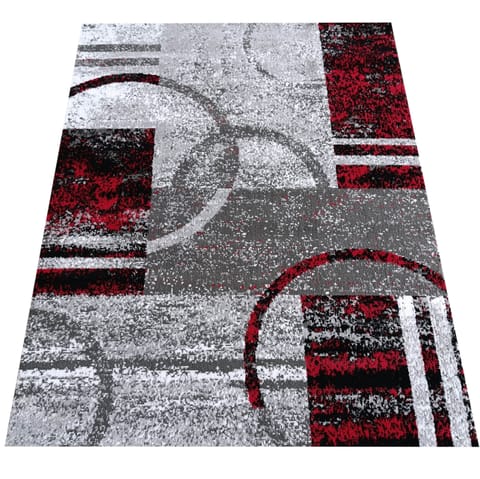 ⁨Dywan Soho 19 Red szary 160 x 220 cm⁩ w sklepie Wasserman.eu