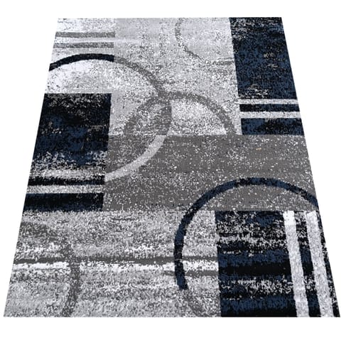 ⁨Dywan Soho 19 Blue szary 80 x 150 cm⁩ w sklepie Wasserman.eu