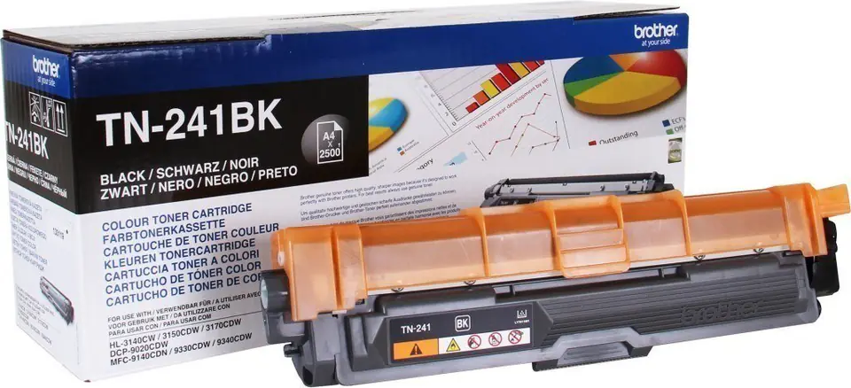 ⁨Brother TN-241BK Toner Cartridge, Black⁩ w sklepie Wasserman.eu