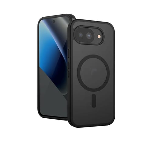 ⁨Crong Hybrid Matte Magnetic - Etui MagSafe Google Pixel 10a (czarny)⁩ w sklepie Wasserman.eu