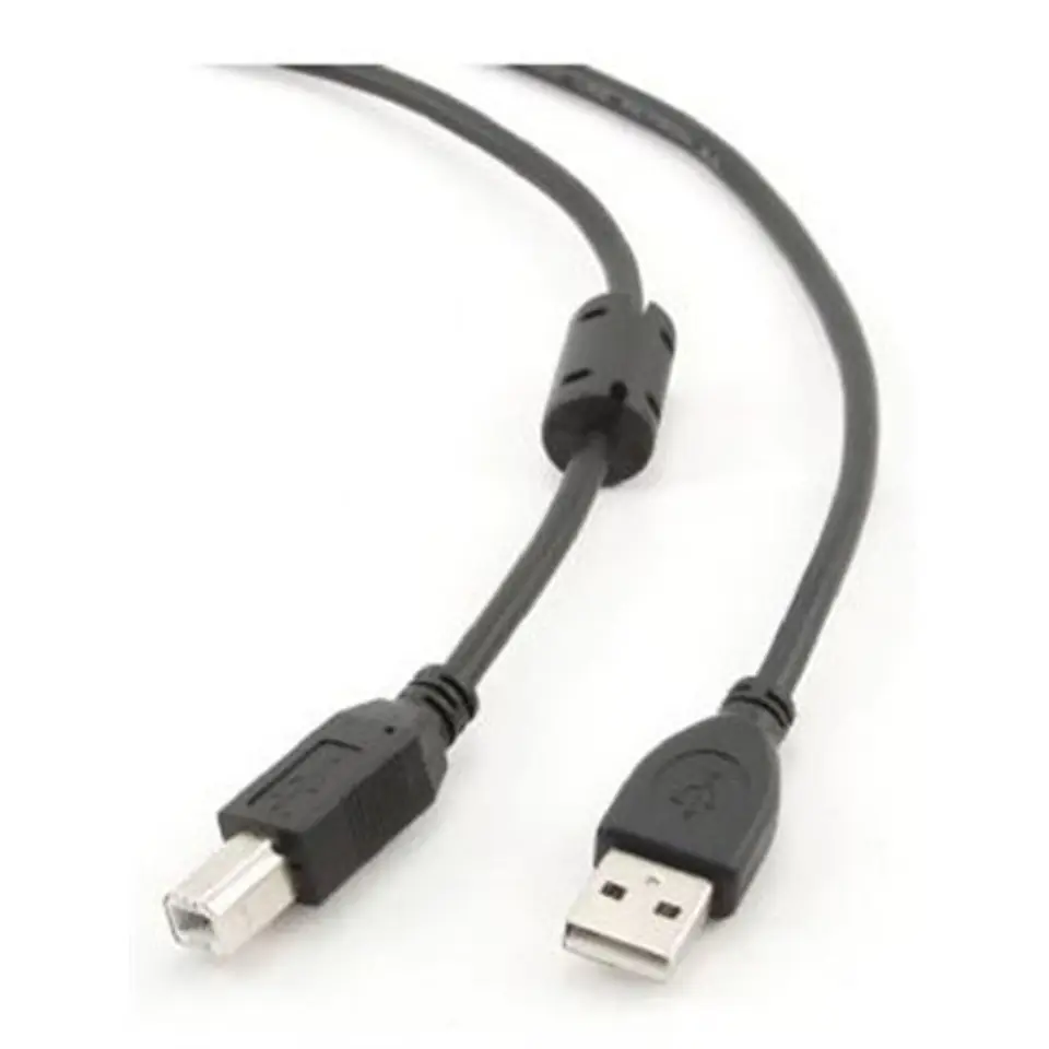 ⁨Cablexpert 1.8m USB 2.0 A/B M 1.8 m m, Black⁩ w sklepie Wasserman.eu