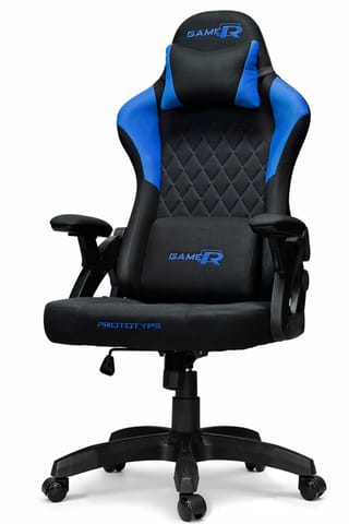 ⁨Fotel obrotowy gamingowy DESMO XL BLUE FABRIC⁩ w sklepie Wasserman.eu