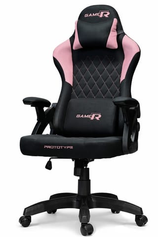 ⁨Fotel obrotowy gamingowy DESMO XL PINK FABRIC⁩ w sklepie Wasserman.eu