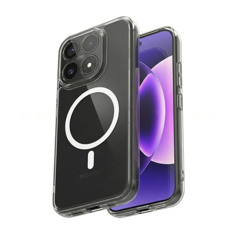 ⁨Crong Hybrid Clear Magnetic - Etui MagSafe Xiaomi 17 (przezroczysty)⁩ w sklepie Wasserman.eu