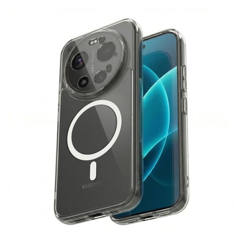 ⁨Crong Hybrid Clear Magnetic - Etui MagSafe Xiaomi 17 Ultra (przezroczysty)⁩ w sklepie Wasserman.eu
