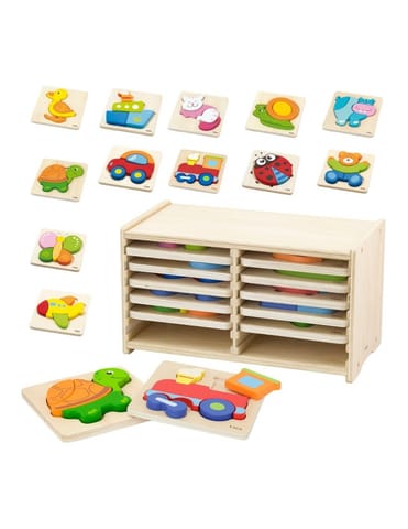 ⁨VIGA Puzzle Drewniane 12 Plansz⁩ w sklepie Wasserman.eu