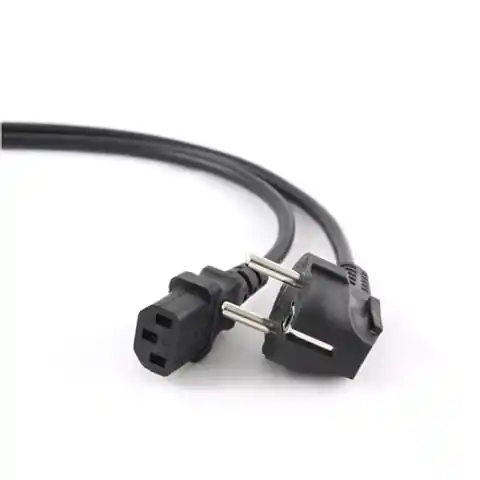 ⁨Gembird PC-186-VDE-3M power cord with VDE approval 3 meter Black⁩ at Wasserman.eu