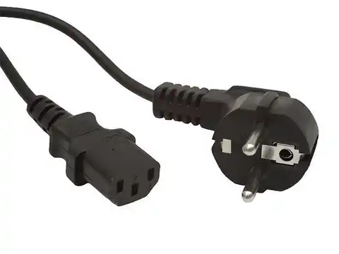 ⁨Power cord (C13), VDE approved, 1.8M⁩ at Wasserman.eu