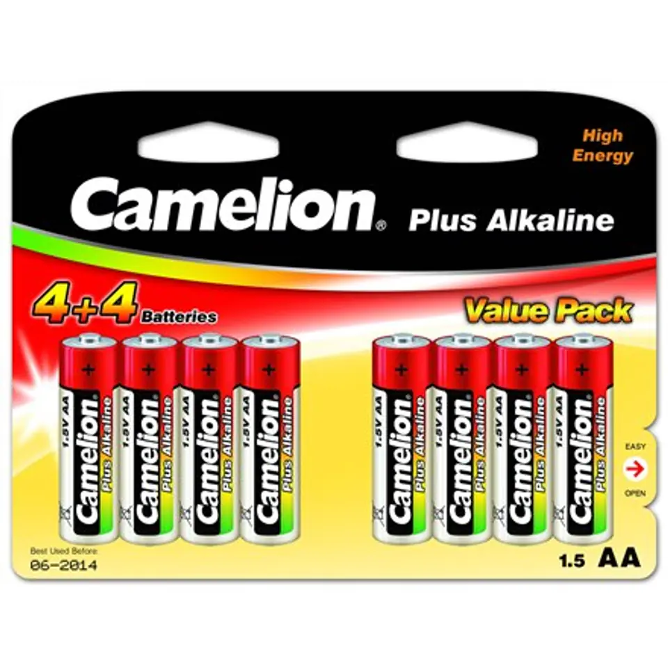 ⁨Camelion AA/LR6, Plus Alkaline, 8 pc(s)⁩ at Wasserman.eu