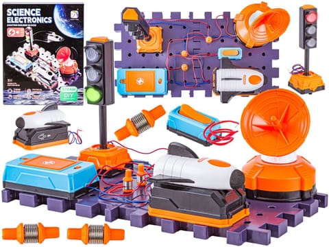 ⁨Zestaw Do Eksperymentów Naukowych Sygnalizacja Świetlna Rakieta Zabawka Naukowa Eksperyment Obwód Elektroniczny⁩ w sklepie Wasserman.eu