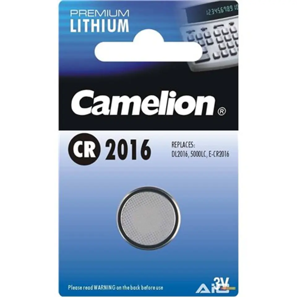 ⁨Camelion | CR2016 | Lithium | 1 pc(s) | CR2016-BP1⁩ w sklepie Wasserman.eu