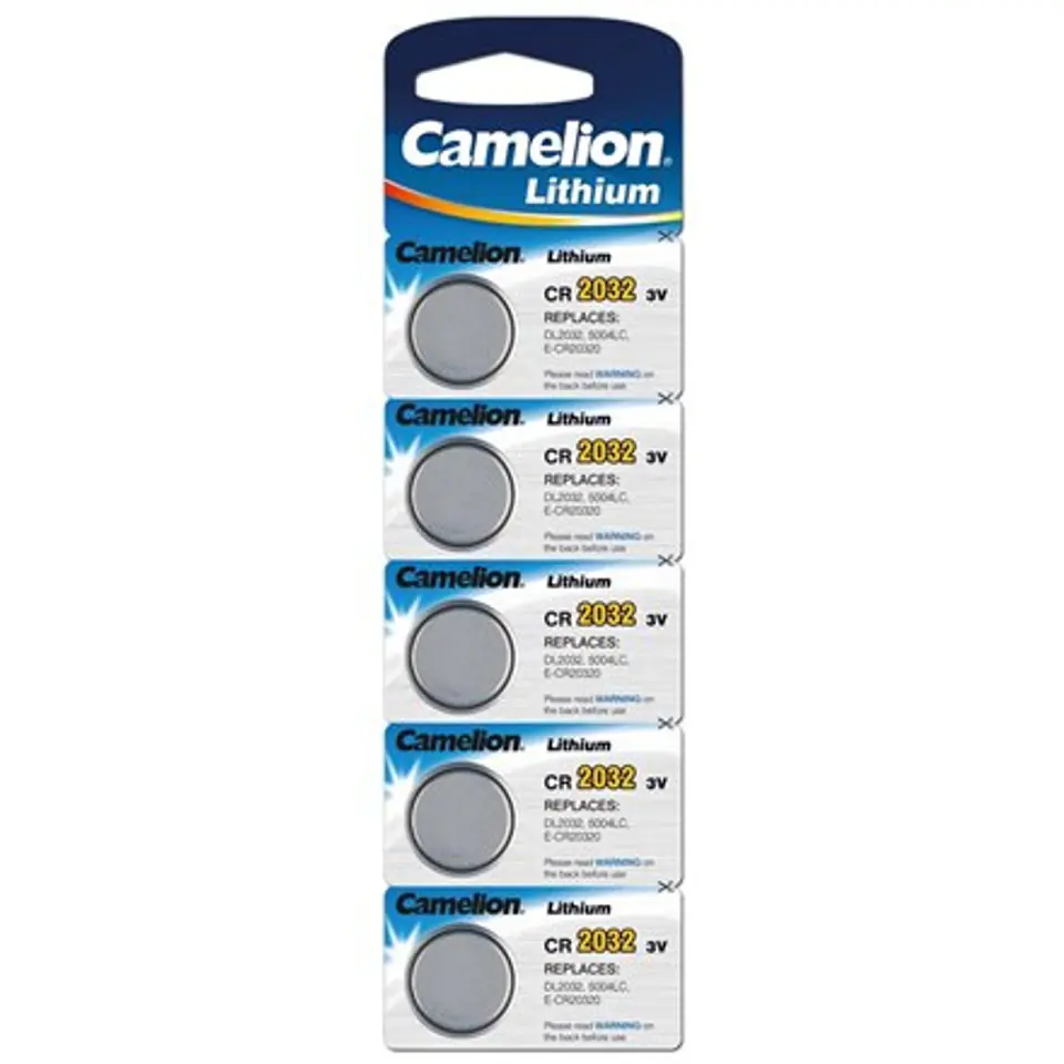 ⁨Camelion CR2032-BP5 CR2032, Lithium, 5 pc(s)⁩ at Wasserman.eu