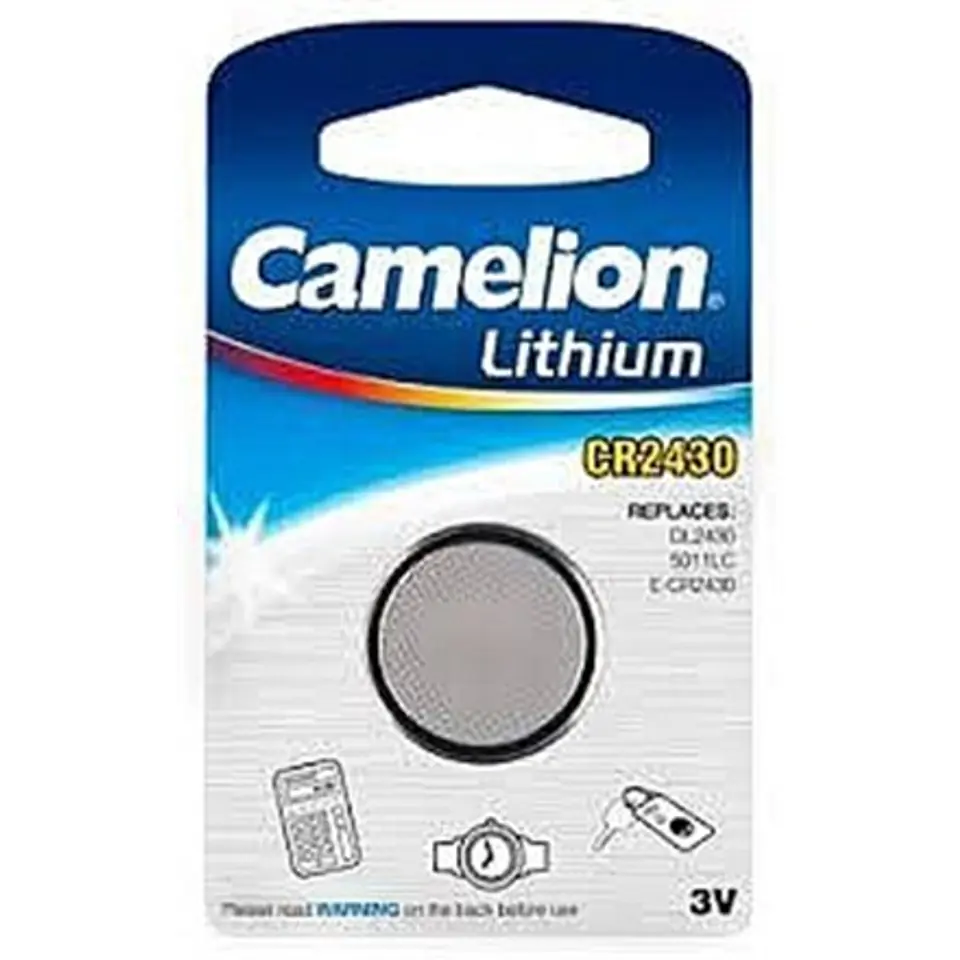 ⁨Camelion CR2430-BP1 CR2430, Lithium, 1 pc(s)⁩ at Wasserman.eu