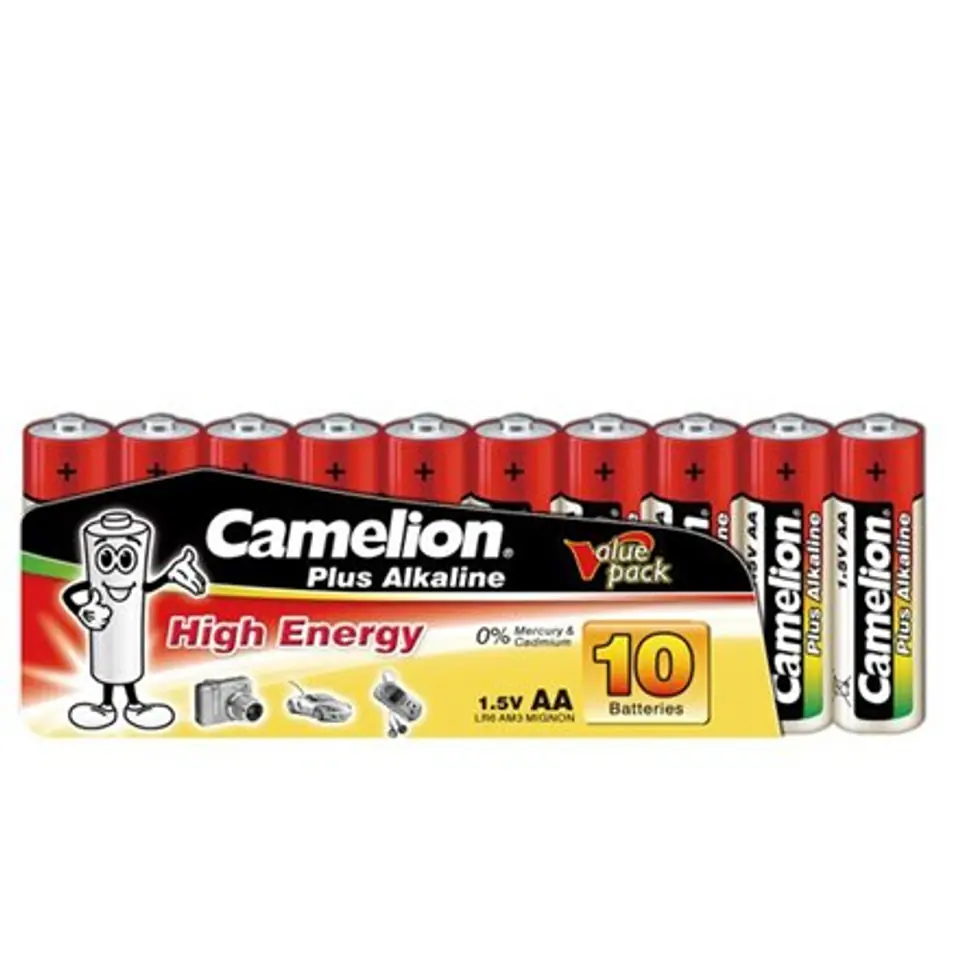 ⁨Camelion LR6-BP10 AA/LR6, Plus Alkaline, 10 pc(s)⁩ at Wasserman.eu