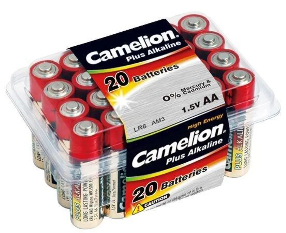 ⁨Camelion LR6-BP20 AA/LR6, Plus Alkaline, 20 pc(s)⁩ at Wasserman.eu