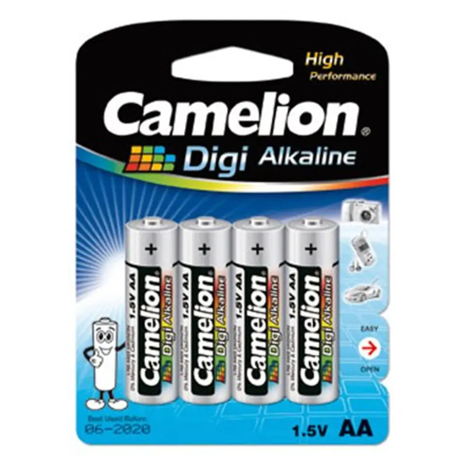 ⁨Camelion LR6-BP4DG AA/LR6, Digi Alkaline, 4 pc(s)⁩ at Wasserman.eu