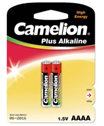 ⁨Camelion Plus Alkaline AAAA 1.5V (LR61), 2-pack (for toys, remote control and similar devices) Camelion⁩ at Wasserman.eu