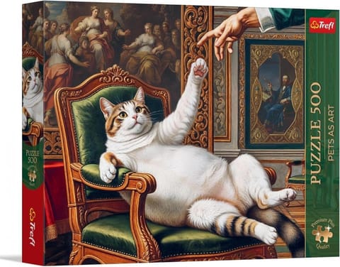 ⁨Puzzle 500 Pets as Art: Jego Puszysta Wysokość⁩ w sklepie Wasserman.eu