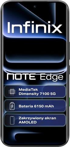 ⁨Telefon Infinix Note Edge 8/256GB Shadow Black⁩ w sklepie Wasserman.eu