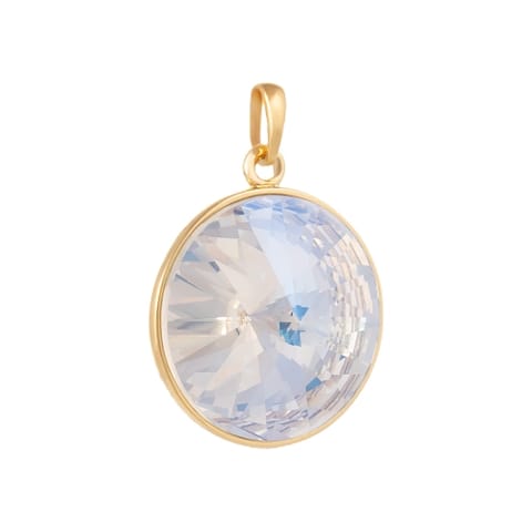 ⁨Zawieszka z dużym okrągłym kryształem o średnicy 27 mm (A25/JES/193AU)⁩ w sklepie Wasserman.eu