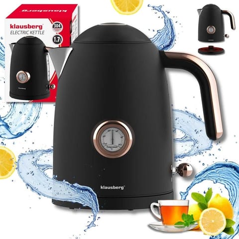 ⁨CZAJNIK ELEKTRYCZNY 1,7L Z TERMOMETREM KLAUSBERG KB-9019⁩ w sklepie Wasserman.eu