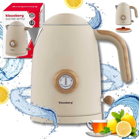 ⁨CZAJNIK ELEKTRYCZNY 1,7L Z TERMOMETREM KLAUSBERG KB-9020⁩ w sklepie Wasserman.eu