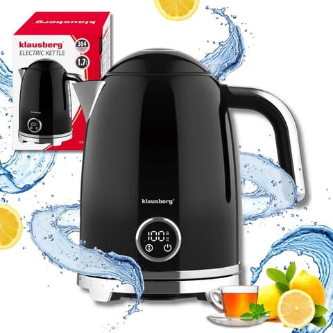 ⁨CZAJNIK ELEKTRYCZNY 1,7L Z TERMOMETREM LED KLAUSBERG KB-9027 RETRO⁩ w sklepie Wasserman.eu