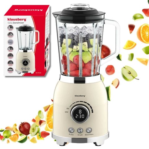 ⁨BLENDER KIELICHOWY WYŚWIETLACZ LED KLAUSBERG KB-9030 RETRO⁩ w sklepie Wasserman.eu