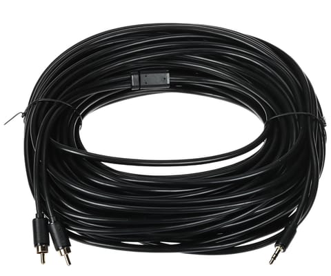 ⁨PRZEWÓD C19028BK01 2 x CINCH / Jack TRS 3.5 mm 30 m UNITEK⁩ w sklepie Wasserman.eu