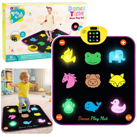 ⁨Mata Taneczna Muzyczna Zwierzęta 5 Trybów 3 Poziomy Trudności Światła⁩ w sklepie Wasserman.eu