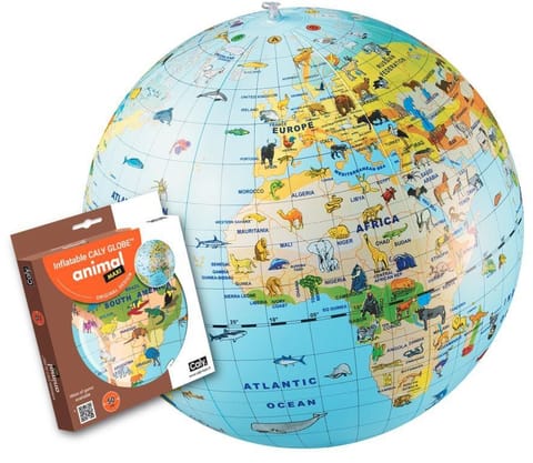 ⁨Piłka Caly Globus 50 cm - Zwierzęta⁩ w sklepie Wasserman.eu
