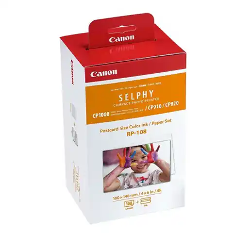 ⁨Canon Color Ink/Paper Set for SELPHY CP1300 Printer RP-108⁩ w sklepie Wasserman.eu