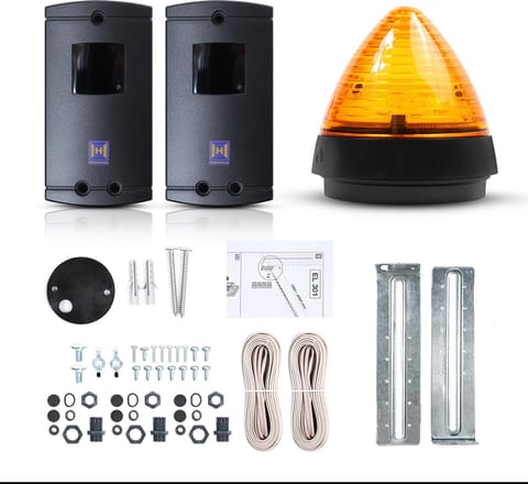 ⁨Zestaw SK Lineamatic, Portronic D 5000 (fotokomórki EL-301 + lampa LED SLK 24V + śrubki)⁩ w sklepie Wasserman.eu