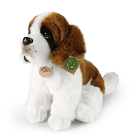 ⁨Rappa - Pluszowa realistyczna maskotka Pies Bernardyn siedzący 30 cm Eco-Friendly⁩ w sklepie Wasserman.eu