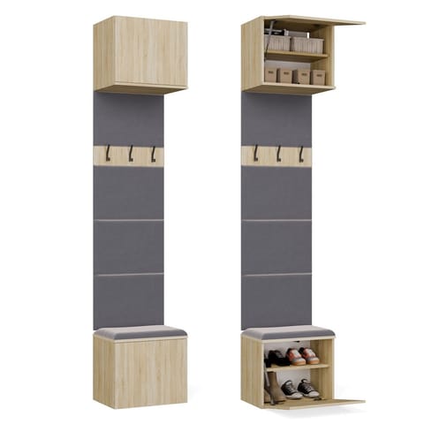 ⁨Garderoba Wieszak HAGA 1W DĄB SONOMA⁩ w sklepie Wasserman.eu