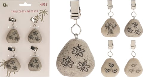 ⁨Dekoracyjne obciążniki do obrusów z polistonu 4 szt. 3 wzory do wyboru⁩ w sklepie Wasserman.eu