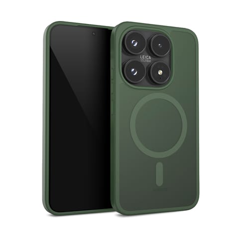 ⁨Crong Hybrid Matte Magnetic - Etui MagSafe Xiaomi 17 (zielony)⁩ w sklepie Wasserman.eu