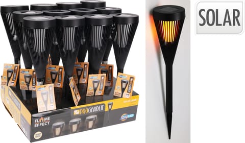 ⁨Lampa solarna pochodnia z polipropylenu9,5x46,5 cm⁩ w sklepie Wasserman.eu