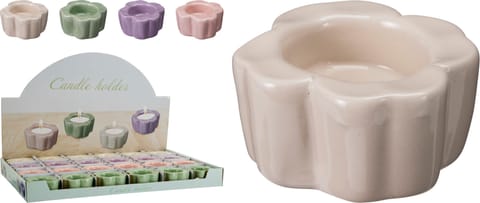 ⁨Porcelanowy świecznik z porcelany 8 cm 4 kolory do wyboru⁩ w sklepie Wasserman.eu