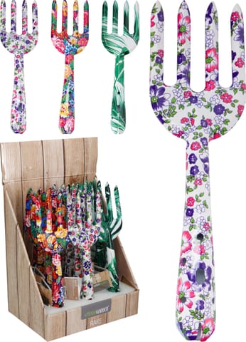 ⁨Małe grabki ogrodnicze kwiatowe z żelaza 26 cm⁩ w sklepie Wasserman.eu