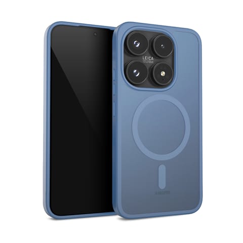 ⁨Crong Hybrid Matte Magnetic - Etui MagSafe Xiaomi 17 (niebieski)⁩ w sklepie Wasserman.eu