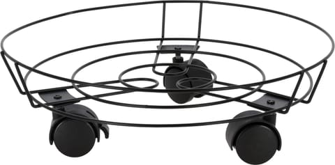 ⁨Podstawka na kółkach pod donicę z żeliwa 31,5 cm⁩ w sklepie Wasserman.eu