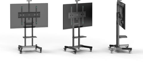 ⁨Mobilny stojak do TV 50"-90" do 90 kg ONKRON TS1891 Czarny⁩ w sklepie Wasserman.eu