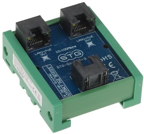 ⁨SWITCH POE / EXTENDER STG-SW-POE-3-110 3-PORTOWY STG⁩ w sklepie Wasserman.eu